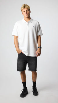 WHITE PATCH POLO