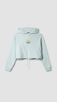 ICE BLUE RAINBOW WOMAN HOODIE