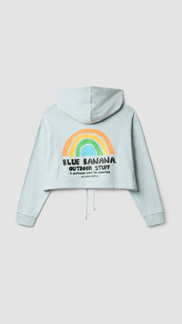 ICE BLUE RAINBOW WOMAN HOODIE