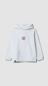 WHITE RAINBOW KIDS HOODIE