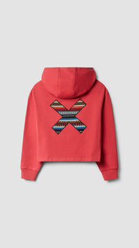 SUDADERA CON CAPUCHA MUJER CLASSIC ROJA