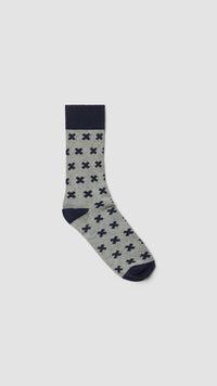 GREY MELANGE TROPIC SOCKS