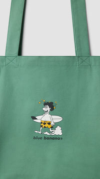 GREEN WIPEOUT TOTE BAG