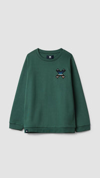 SUDADERA KIDS CLASSIC TREKKING GREEN