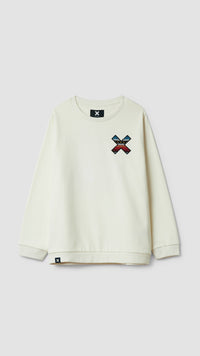 SUDADERA KIDS CLASSIC BLANCO ROTO