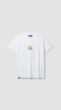 WHITE RAINBOW TEE