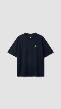 NAVY QUILT TEE