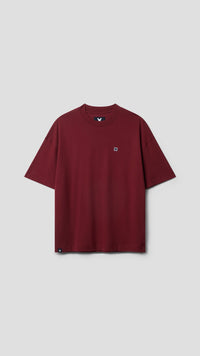 BURGUNDY PATCH TEE