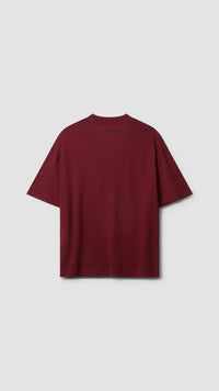 BURGUNDY PATCH TEE