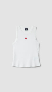 WHITE HEART WOMAN TANK TOP