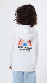 WHITE RAINBOW KIDS HOODIE