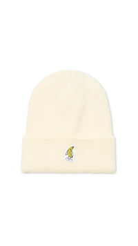 WHITE BANANA BEANIE