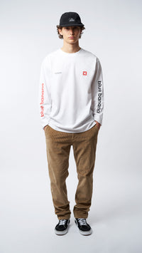 WHITE CORE LS TEE