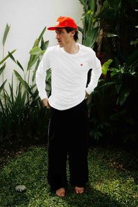 WHITE HEART LS TEE