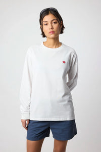WHITE HEART LS TEE