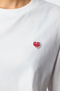 WHITE HEART LS TEE