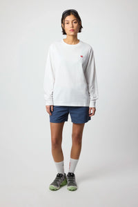 WHITE HEART LS TEE