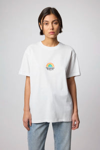 WHITE RAINBOW TEE
