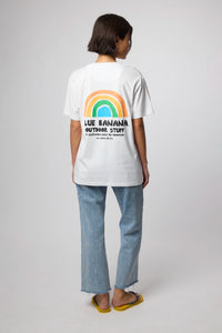 WHITE RAINBOW TEE