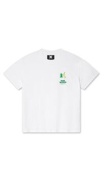 WHITE BANANA PRINT TEE