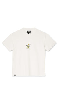 WHITE DOWNHILL TEE